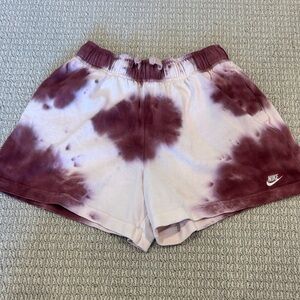 Nike Women's Athletic Shorts - Maroon and White